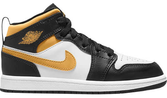 Jordan 1 Mid White Pollen Black (PS)