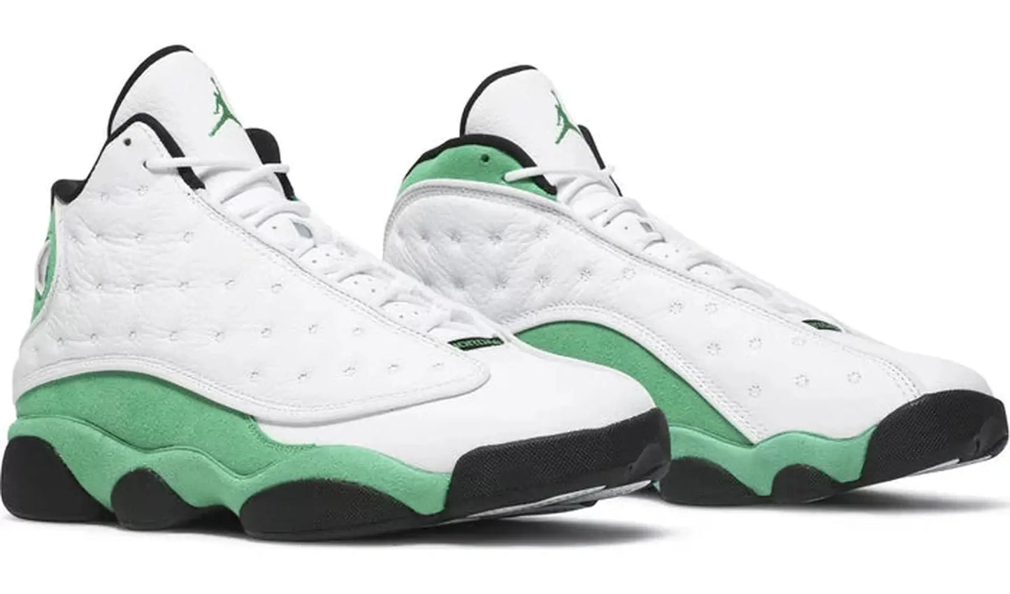 Jordan 13 White Lucky Green