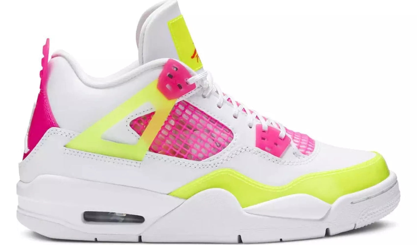 Jordan 4 Retro White Lemon Pink (GS)