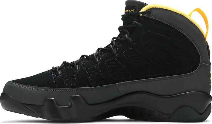 Jordan 9 Dark Charcoal University Gold