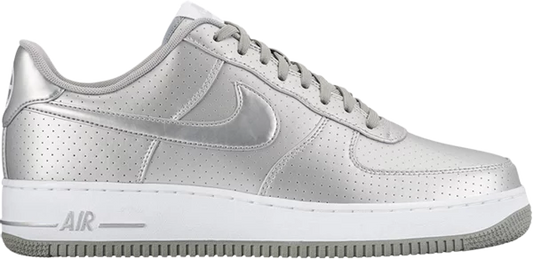 Air Force 1 Low 07 LV8 Metallic Silver Perforated