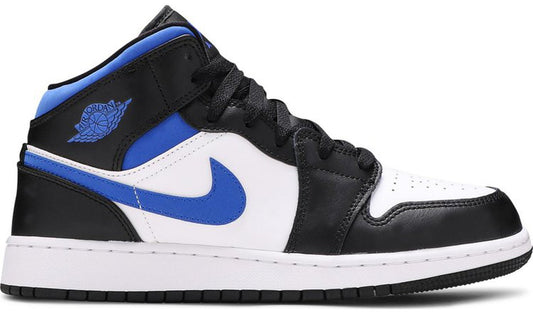 Jordan 1 Mid White Black Racer Blue (GS)(US)