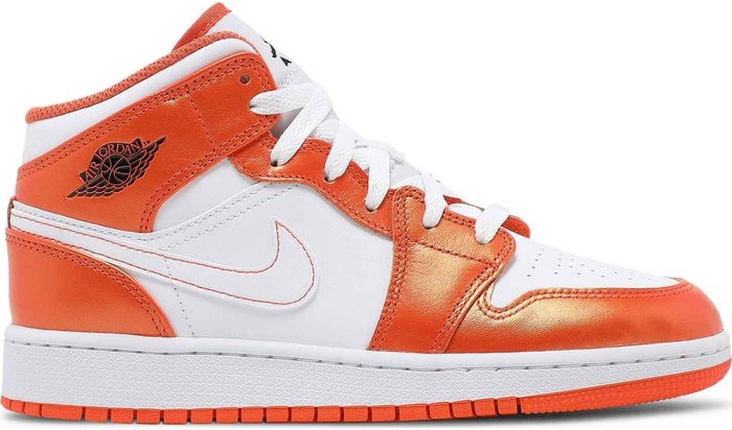 Jordan 1 Mid Metallic Orange (GS)