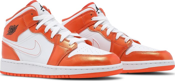 Jordan 1 Mid Metallic Orange (GS)