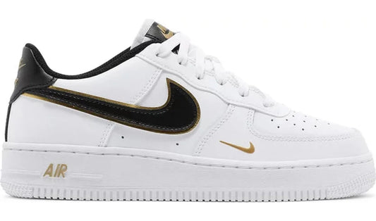 Air Force 1 Low '07 LV8 Double Swoosh White Metallic Gold (GS)