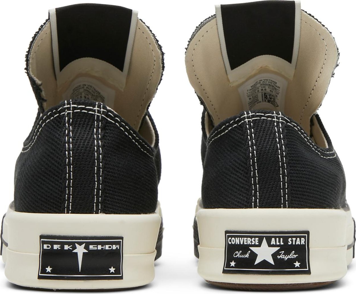 Converse DRKSTR All Star 70 Ox Rick Owens DRKSHDW Black