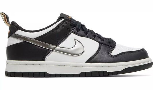 Nike Dunk Low Black White Metallic (GS)