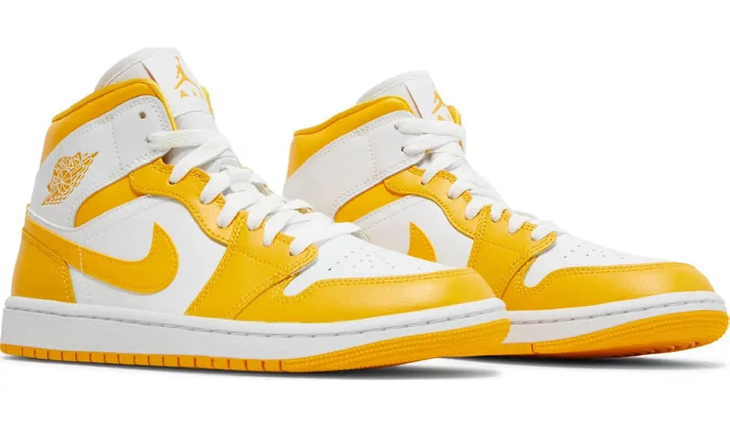 Jordan 1 Mid White University Gold(W)