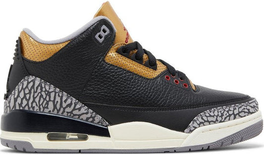 Jordan 3 Retro Black Cement Gold (W)