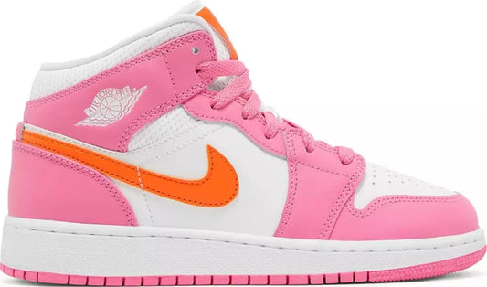 Jordan 1 Mid Pinksicle Safety Orange (GS)