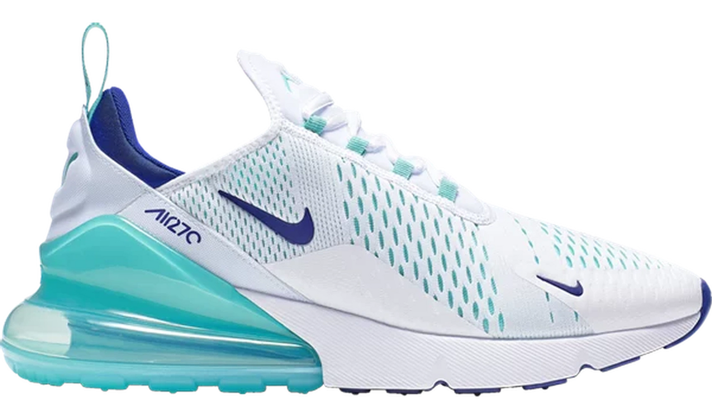 Air Max 270 White Hyper Jade Deep Royal Blue