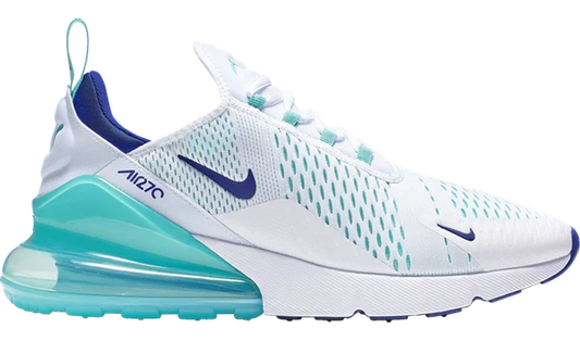 Air Max 270 White Hyper Jade Deep Royal Blue