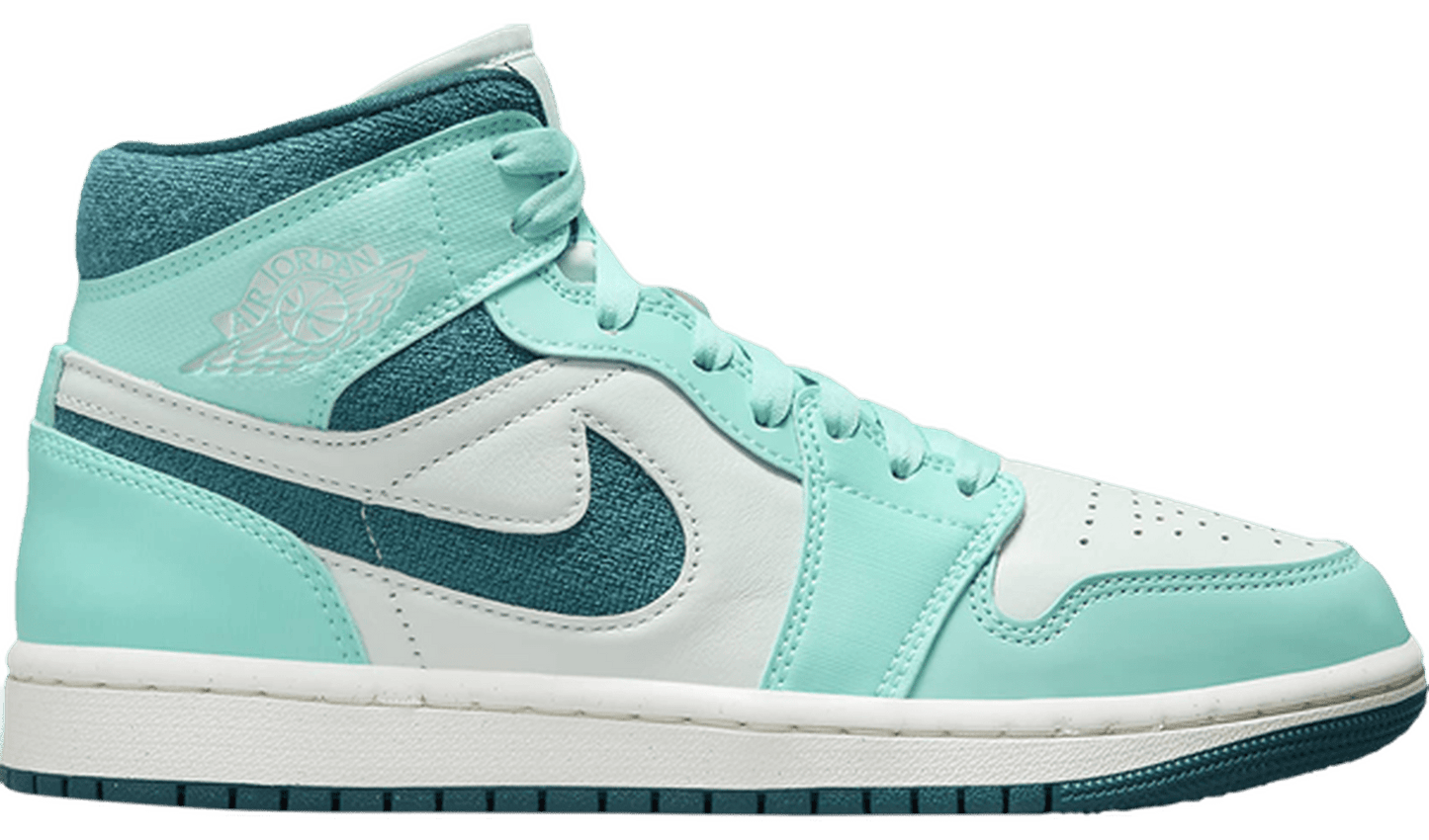 Jordan 1 Mid Chenille Bleached Turquoise (W)