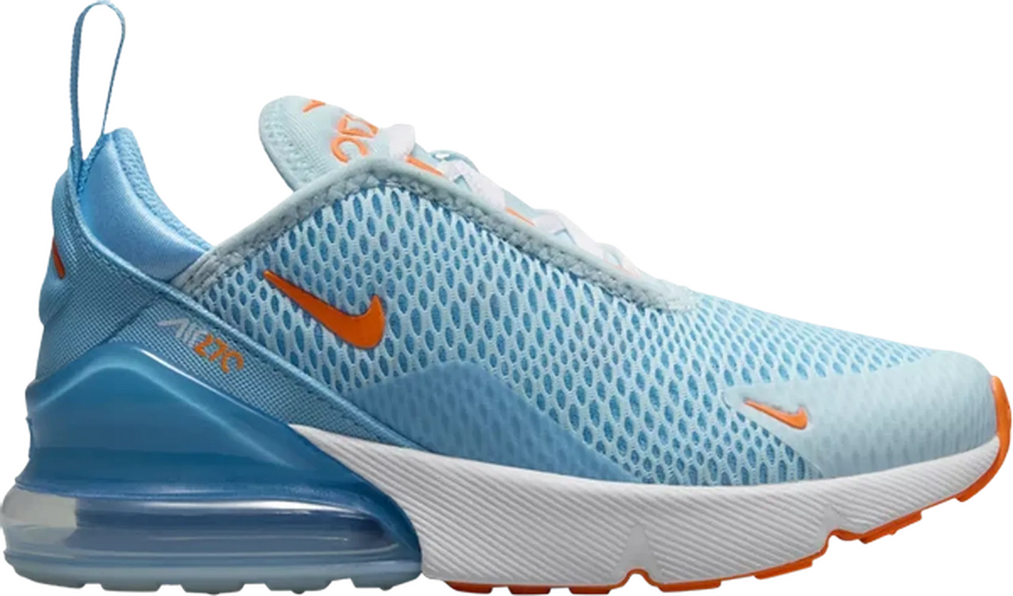 Air Max 270 Glacier Blue Total Orange