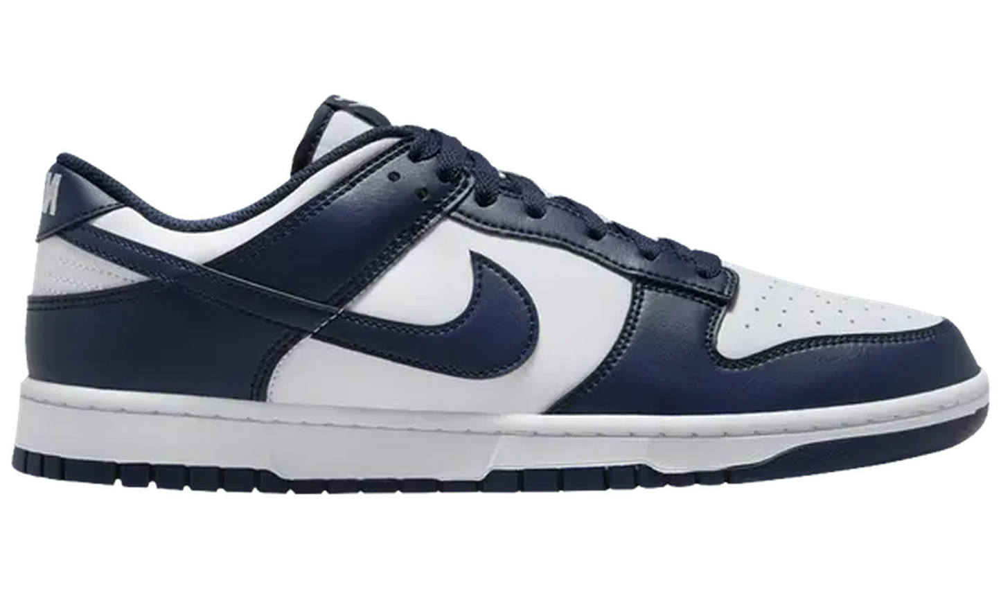 Nike Dunk Low White Midnight Navy